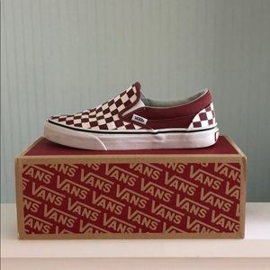 Make an offer! Red and white checkered vans